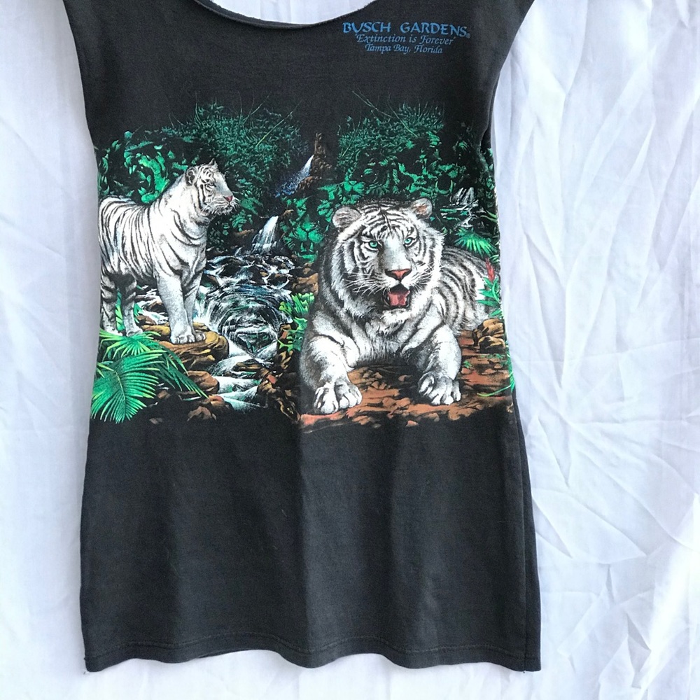 White Tiger T-shirt Dress - Picture 6 of 6
